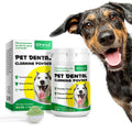 Oimmal 50g Dog Breath Fresh Dental Powder Premium Organic Teeth Whitening Cleaning Powder for Dogs Tartar Remover
