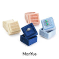 Luxury Square Velvet Ring Box Elegant Jewelry Storage Case for Wedding Engagement Proposal Display Box for Retail and Wholesale