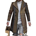 Winter Waterproof Outdoor Work Overcoat with Button Decoration Fashionable Washed Lapel Long Coat Reversible Down-Filled