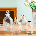 Flat Scent Glass Bottle 50ml 100ml 150ml 200ml Scented Bottle Reed Diffuser Bottle