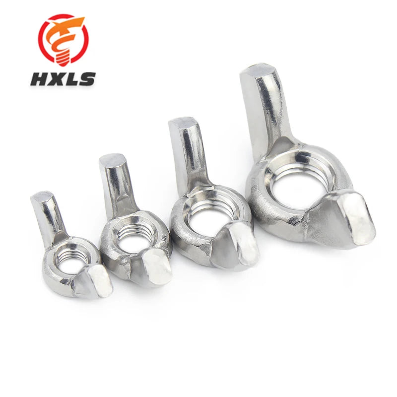Wholesale Stainless Steel Bolts Coupler Terminal Wing Nut M3 Metric Hex Titanium Zinc Galvanized Flange Nuts for Water Treatment