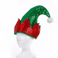 Christmas Costume Fancy Dress Sequin Elf Santa Hat Gifts for Kids Polyester+PET 30x40cm