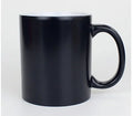 AI-MICH Sublimation Personalized 11oz Ceramic Semi Glossy Magic Black Color Changing Coffee Mugs