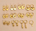 New Arrival 11 Styles Anti Tarnish 316l Stainless Steel 18k Gold Plated Heart Star Drop Earrings for Women Lady