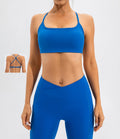 2023 Nude Yoga Bra Women's Sports Bra Shock Proof Gather Back Fitness Bra Top