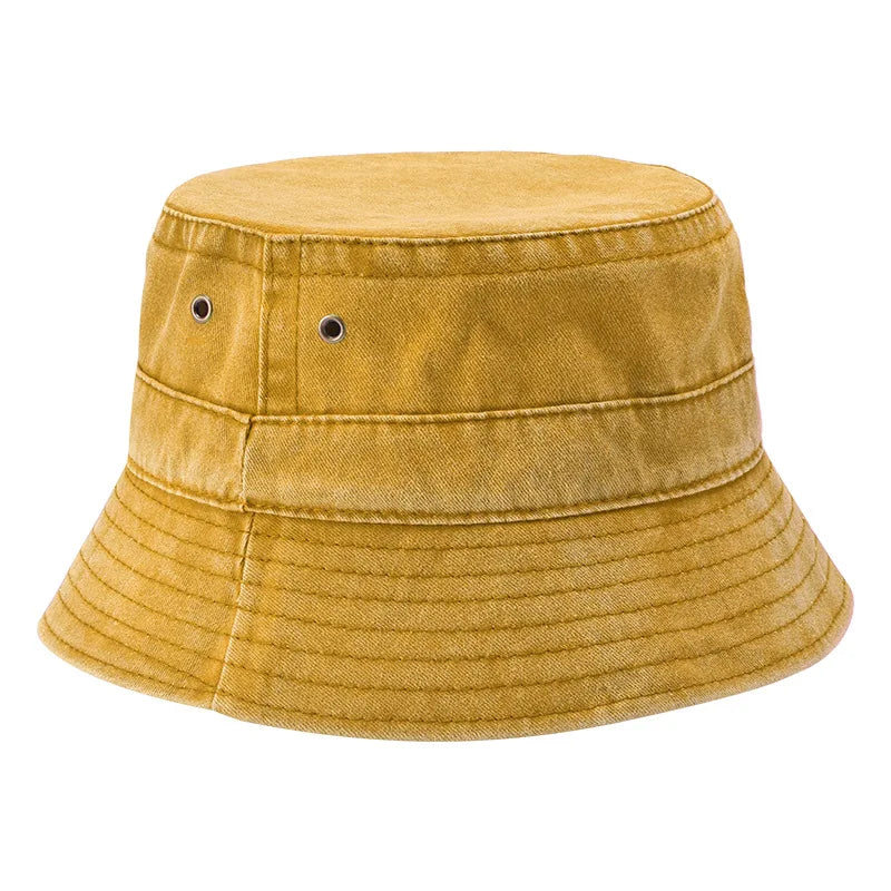 Wide Brim Bucket Hat Outdoor Summer Bucket Hat Sunproof Fisherman Hats