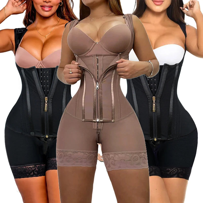 High Compression Tummy Tucker Fajas Shapewear Postpartum Belly Flat Sheath Strong Waist Trainer Shaper Colombian Girdle Shaper