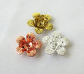 Tiny Brass Flower 11mm Floral Decorative Findings DIY Craft Supplies