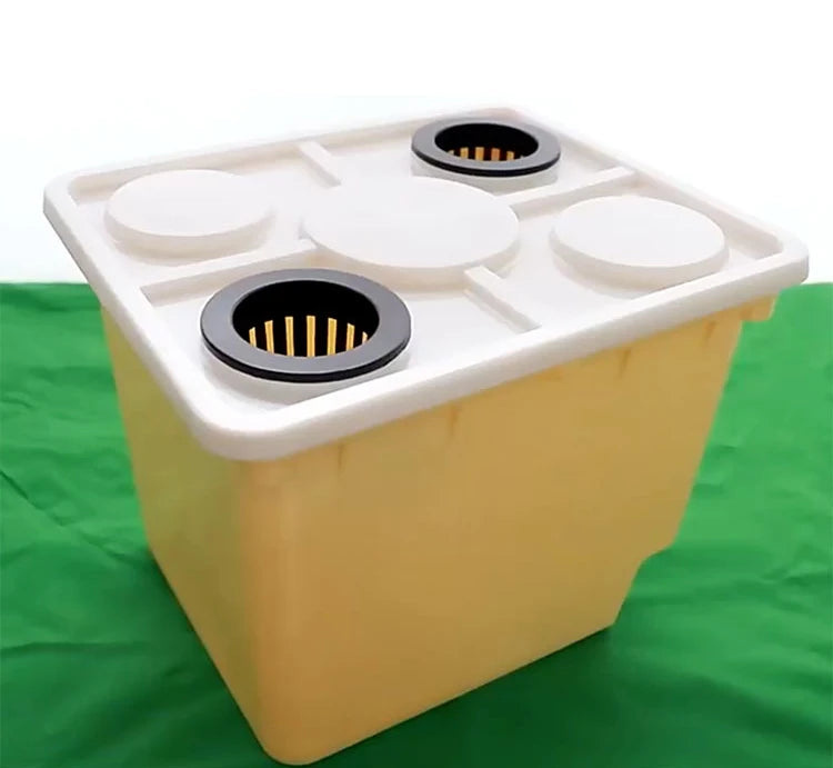 C68 Indoor Garden Hydroponic Dutch Bucket with 0/1/2/4 Holes Cover Bato Bucket Planter for Growing Tomatoes and Herbs