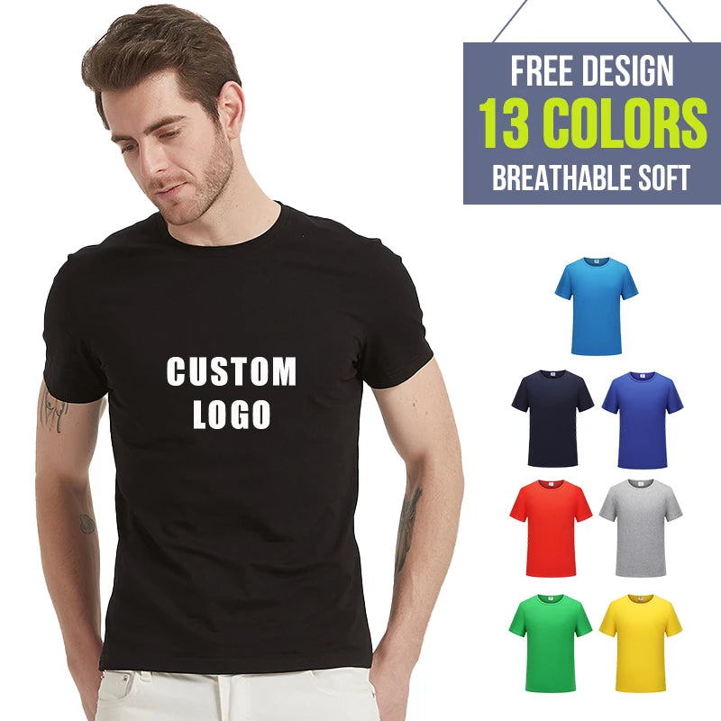 New Item Custom logo Printing t Shirt for Men Gym Fitness Training Plain Men t Shirt