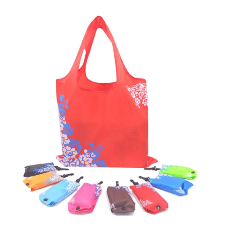 Folding Shopping Bag  Large Cute Groceries Bags With Pouch Bulk Ripstop Waterpro Folding Bag for Shopping