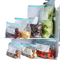 Custom Logo Clear Freezer Zipper Bag Plastic Ziplock Slider for Fresh Food Packaging Custom Logo Food Storage Bags