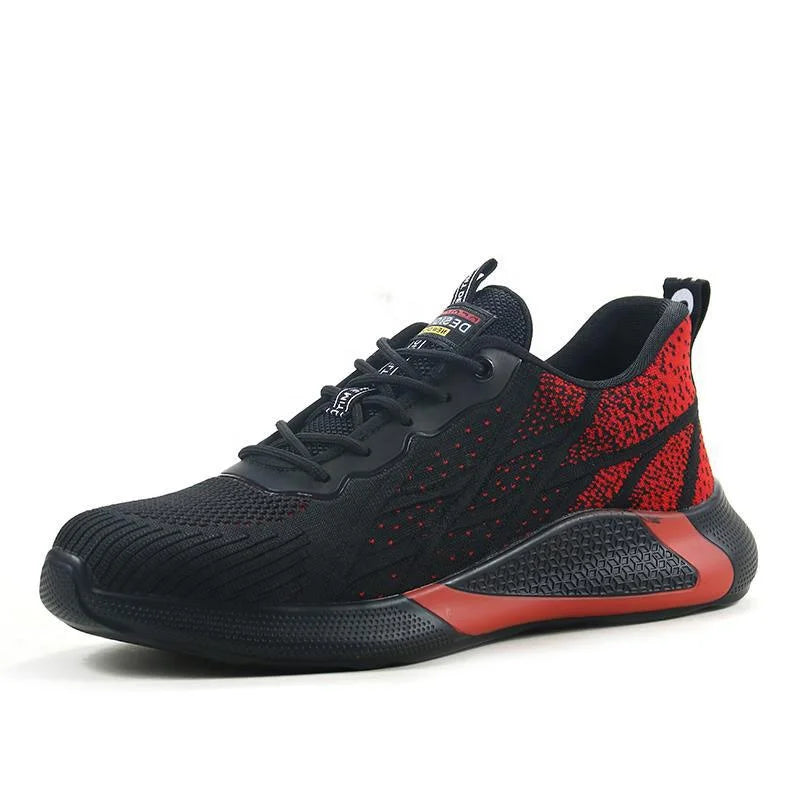 New Design Fashion Comfortable Worker Safety Shoes Anti-slip Steel Toe  Shoes Breathable Reflective Casual Sneaker