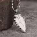 Handmade Jewelry Natural Stone White Buffalo Turquoise Necklace Box Chain Raw Birthstone Necklace