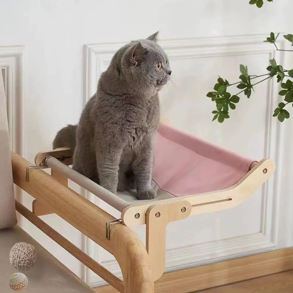 Fashion Creative Cat Hammock Hanging Beds Portable Wall Mounted Window Hammock Bed Stable for Cat