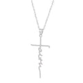 G856 Wholesale Collier Croix Religious Jewelry Letter Word Faith Cross Pendant Necklace for Women Men Fashion Jewelry Necklaces