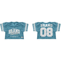 Custom Premium Oversize Boxy Men Mesh Jersey Digital Print Vintage American Football Baggy T-shirt for Men