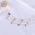 SSeesy Waterproof Customize Fashion Jewelry Mothers Day Gift Mama Letter Stainless Steel Gold Necklace for Mom