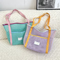 Summer Vacation Women's Mesh Shoulder Bags Large Capacity Ladies Hollow Beach Bag Outdoor Multi-pocket Female Storage Handbags