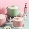 Modern Double Cover Micro Pressure Ceramic Pot High Temperature Resistant Household Soup Pot Gas Macaron Casserole