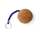 Promotion Custom Round Floating Soft Wooden Cork Ball Keychain Float Keychain for Boating Fishing Kite Surfing Sailing Key Ring