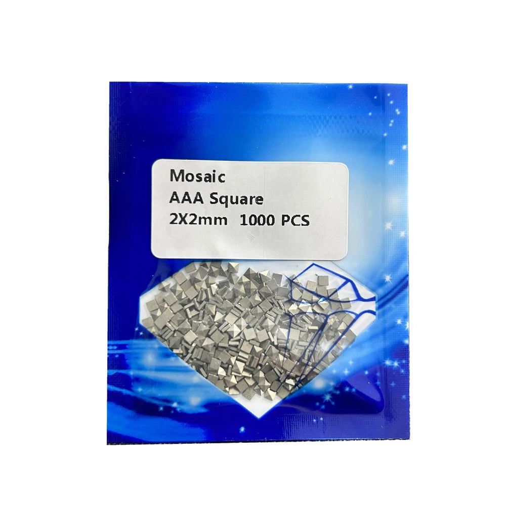 Natural Roubd 1-2mm FlatBack Chalcopyrite Mosaic Gemstone for Jewelry Making