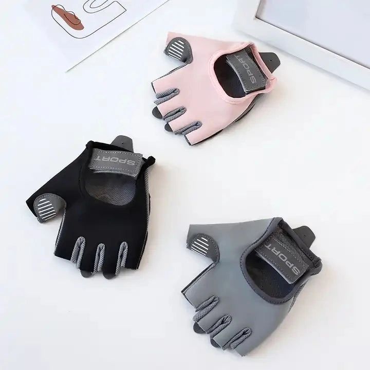 Breathable Half Finger Fitness Custom Fashion Bodybuilding Workout Training Women Gym Gloves