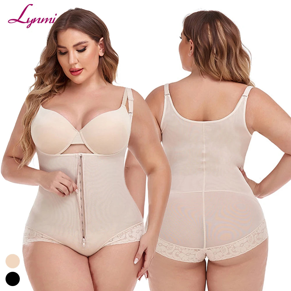 Wholesale Breathable Seamless Compression Lace Adjustable Butt Lifter Tummy Control High Waisted Bodysuit Waist Trainer Fajas