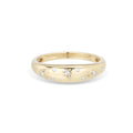 LOZRUNVE Celestial Diamonds Starburst Small Half Dome Ring Sterling Silver 925