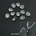 Silicone Push in Eyeglasses Replacement Nose Piece Snap-in Nose Bridge Pads for Eye Glasses
