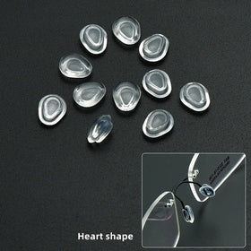 Silicone Push in Eyeglasses Replacement Nose Piece Snap-in Nose Bridge Pads for Eye Glasses