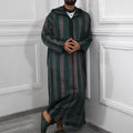 Abrab Muslim Men Printed Jubba Arabic Thobe Jubba for Men Modern Dubai Egyptian Men Abaya Islamic Clothing Muslim Robe