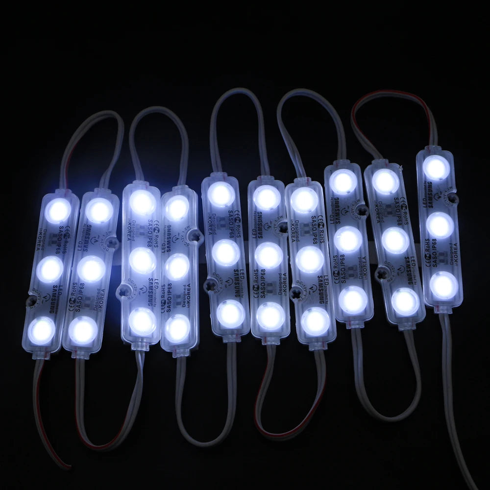 DC 12V 1.2W 3 Lens SMD 5730 Round Led Module IP65 Waterproof LED Injection Module