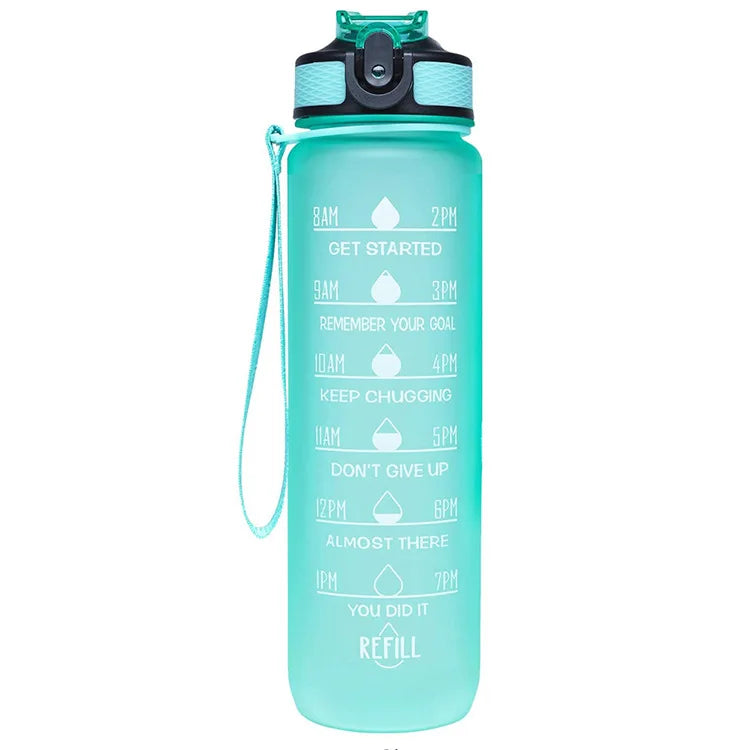 Promotional Drinkware Gradient Color Sports Water Bottle BPA Free Custom Plastic Water Bottle Leak-proof Student Cup