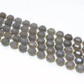 Wholesale 8mm Natural Bucket Shaped Grey Agate Loose Gemstone Beads For DIY Jewelry