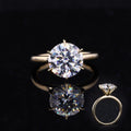 Starsgem 10K Gold Mossanite Ring  Factory Price 3ct Round Heart&arrow Moissanite Rings