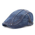 Denim Retro Flip Beret Men's Duck Bucket Tongue Hat Retro Casual Wholesale Spring and Autumn Style Forward Hat