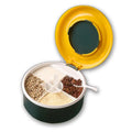 HelloWorld Household Seasoning Box Four-compartment Spice Jarx Seasoning Tank Multifunctional Containers Can