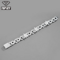 Hip Hop Chain Link Jewelry Gold Sliver Plated Fashion Star Eight-character Chain Necklace Mens Cuban Chain