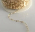 Bulk Wholesale 14k Gold Filled Heart Chain for Jewelry Making 3.9x3mm 1m/Bag 1563463