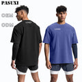 PASUXI Fashion Summer OEM Wholesale Washed Tee Heavyweight Streetwear Oversized T-Shirt Men's Vintage Loose Custom T Shirt