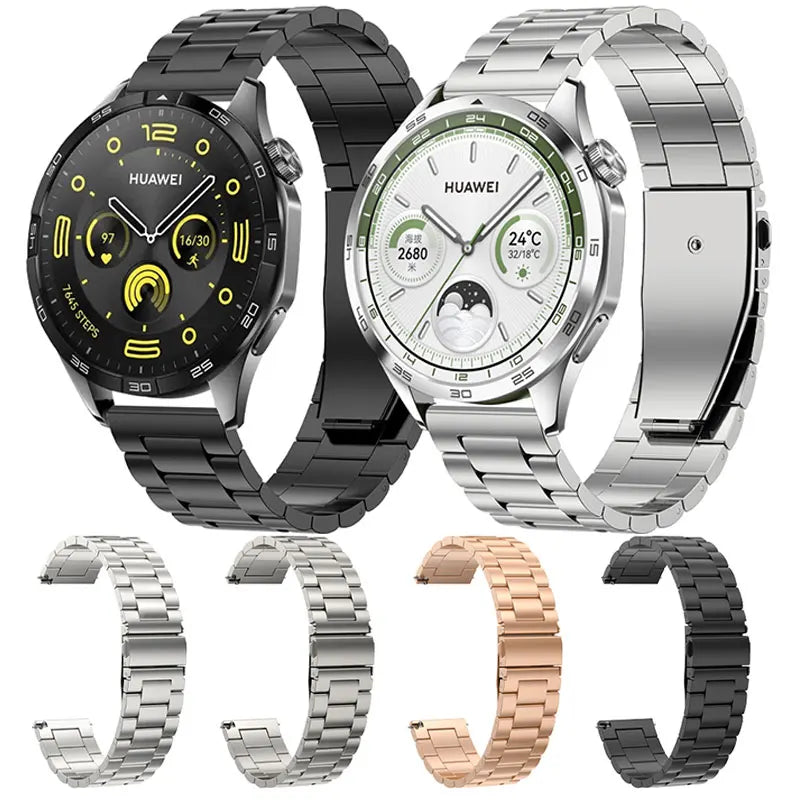 Hot Selling Stainless Steel Strap Fashion Luxurious Smart Watch Accessories for Huawei GT4 Band 18mm Watch for Men Luxury