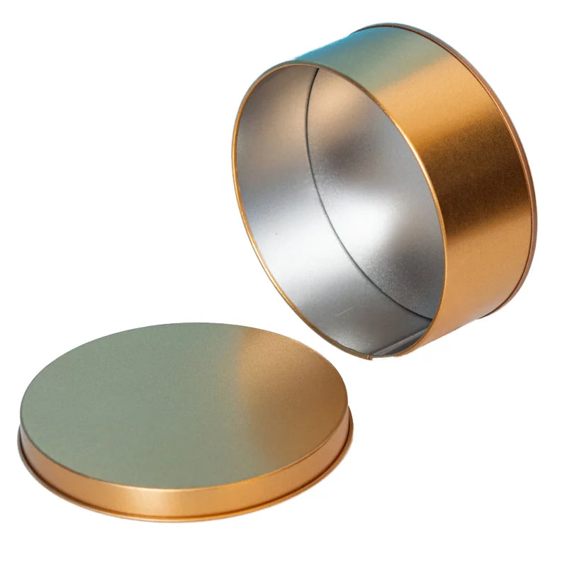 Hot Sales New Food Grade Round Metal Can Container Offset Printed Candy Sugar Cookie Tin Can Packaging Box for Baking Cake