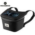 ROCKBROS Electric Bike Scooter Front Handlebar Bag Waterproof with 6.2inch Phone Case Front Bag Motorcycle Handlebar Bag Black
