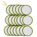 Eco-friendly 8cm Round Bamboo Makeup Remover Pads Organic Laundry Bag Set Reusable Cotton Facial Pads
