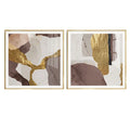 Interior House Wall Art Frame Metal Arts Hanging Paintings for Home Decor Bedroom and Living Room Display 3D Hot Sale Home Gold