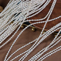 3-3.5mm textured rice pearl natural freshwater pearl for jewelry making handmade jewelry material