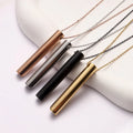 Anxiety Relief Necklace Regulate Breathing Stainless Steel Stress Anxiety Necklace for Breathing & Smoking Cessation