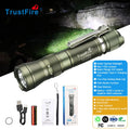 For L2 Pro Tactical Flashlight IPX8 Waterproof Rechargeable USB Aluminum Pocket 14500 LED 1000 Lumens Camping