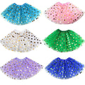 Hot Sale Princess Girls Tutu Skirt Dress Cheap Tulle Skirt with Gold Stamping Sequins and LED Light Free Size for Children